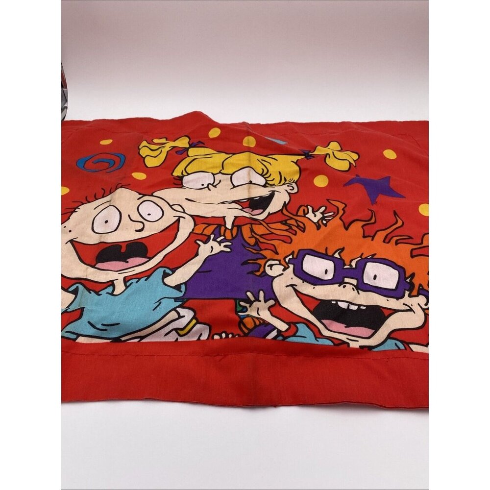 Vintage Spring 1997 Rugrats Pillow Case Sham Tommy Chucky Angelica 31" X 24" USA